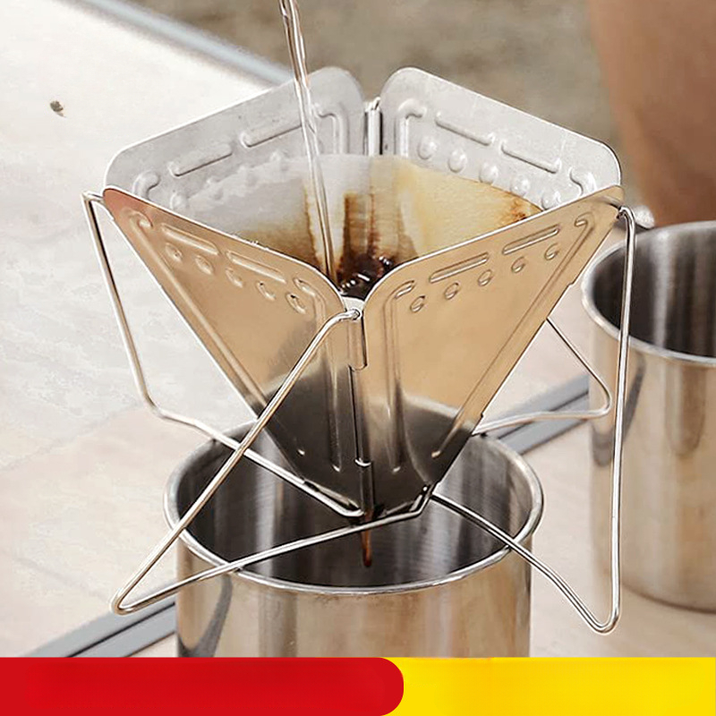 Outdoor Coffee Equipment - رف تنقيط القهوة من الفولاذ المقاوم