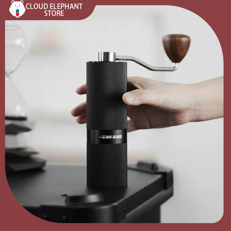 Quality Coffee Equipment - مطحنة إسبريسو يدوية MHW-3BOMBER مع إعدادات