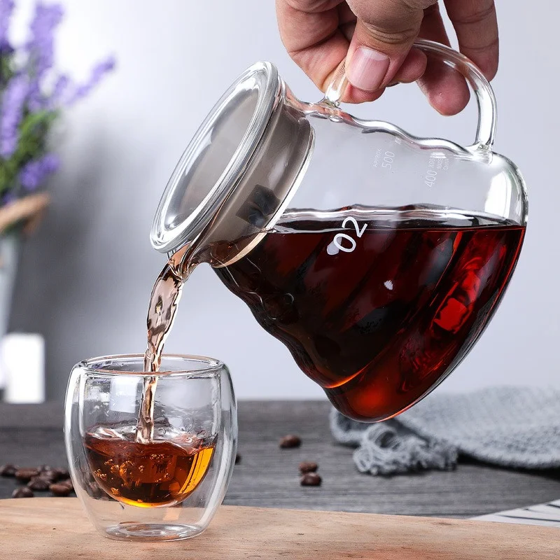 Quality Coffee Equipment - قارورة قهوة يدوية مع أغطية ،