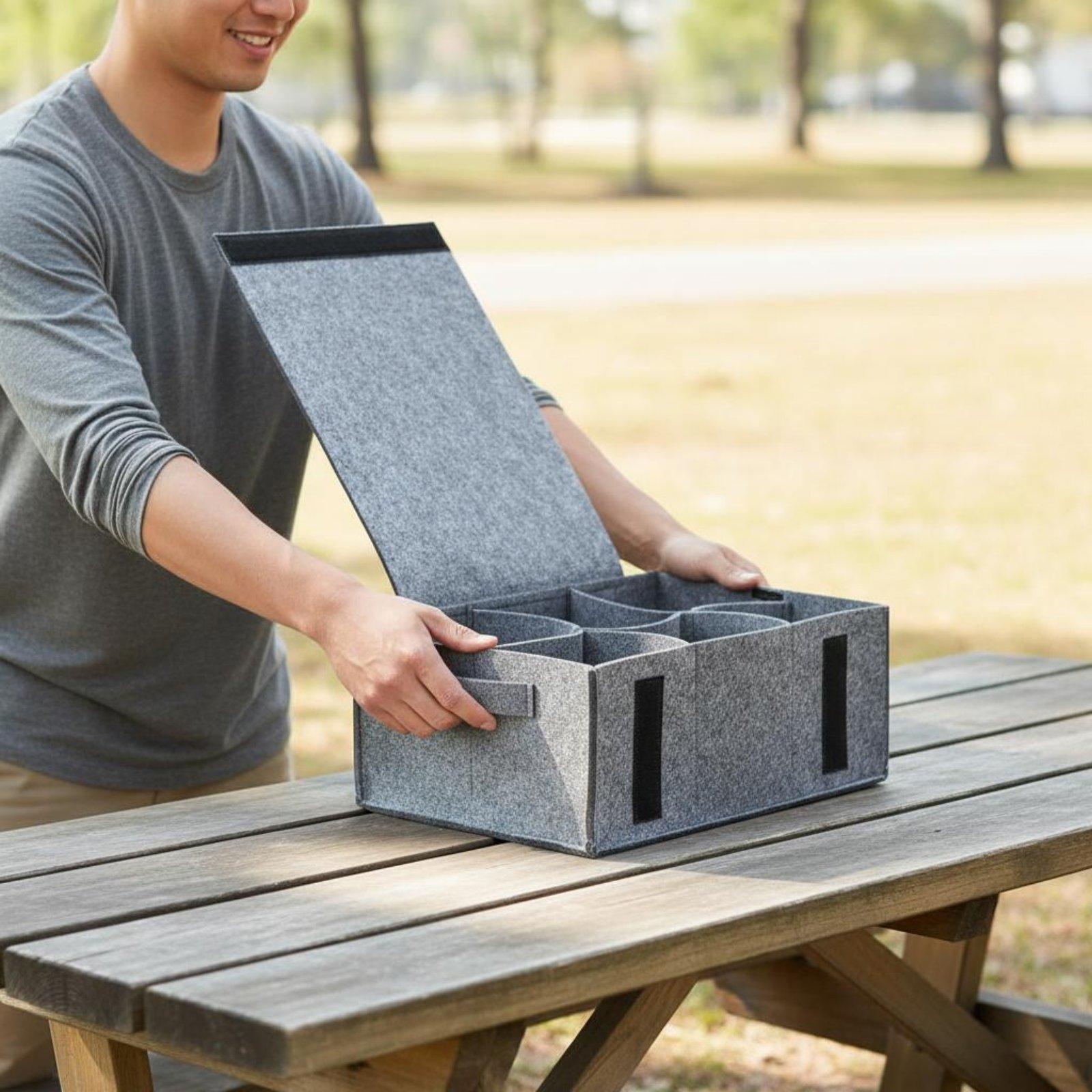 حقيبة تخزين منزلية من اللباد،  - مراجعة Outdoor Coffee Equipment وسعره