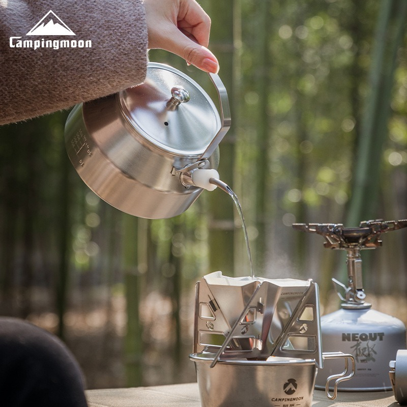 إبريق شاي وقهوة محمول للتخييم  - مراجعة Outdoor Coffee Equipment وسعره