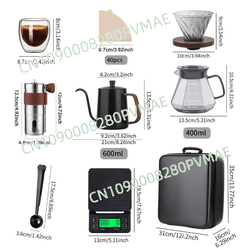مجموعة أدوات تحضير القهوة يدوي - مراجعة Outdoor Coffee Equipment وسعره